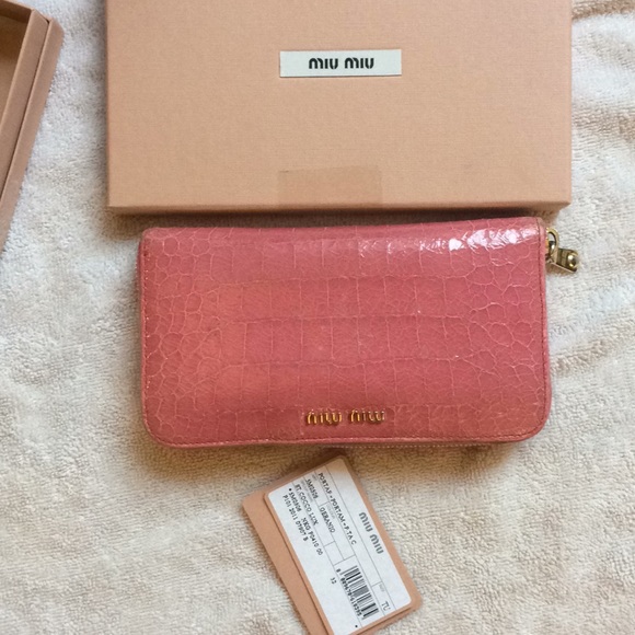 Miu Miu Handbags - Miu Miu pink wallet